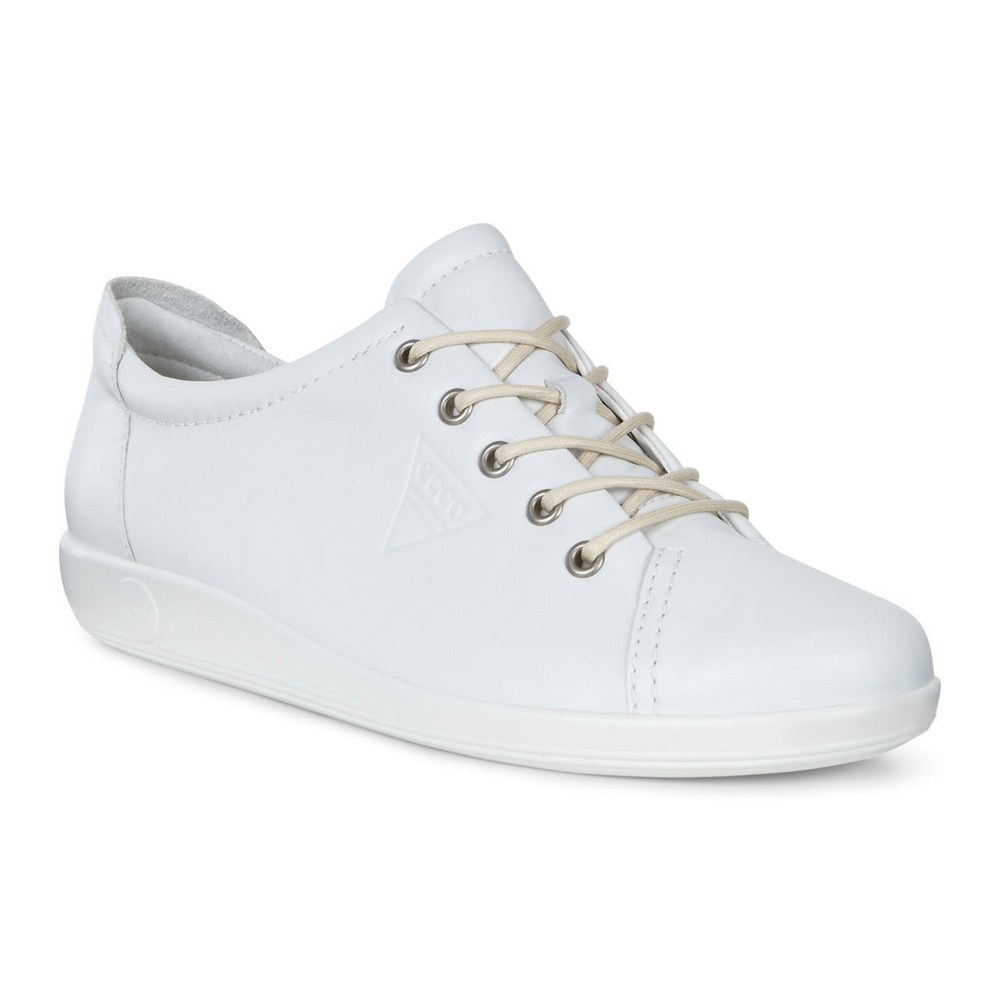 Tenis Mujer - ECCO Soft 2.0 Tie - Blancos - YOX203951